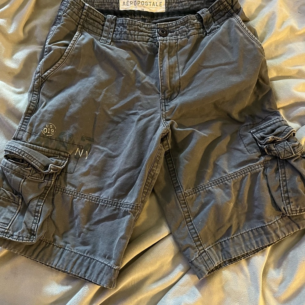 Aeropostale Charcoal Cargo Shorts for Men